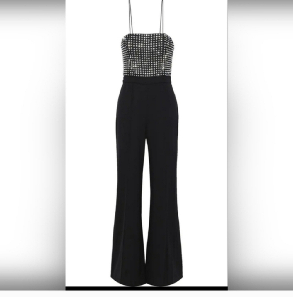 Alice + Olivia Mannie Crystal-embellished Jumpsuit in size 2 - Picture 6 of 15